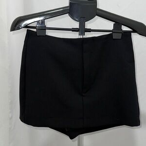 Zara Black Tailored Skort